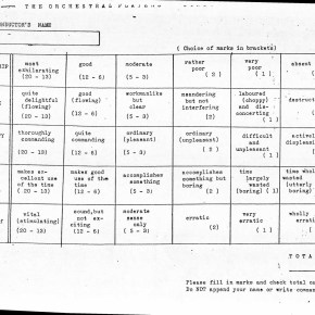 One way to judge a&nbsp;conductor
