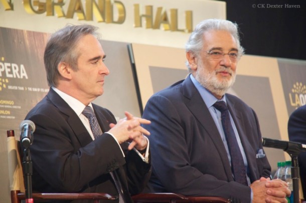 James Conlon and Placido Domingo in 2013 (photo by CK Dexter Haven)