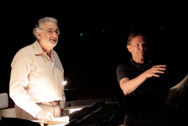 Tosca BTS - Placido Domingo and Grant Gershon