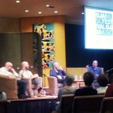 The Bad Plus and Ara Guzelimian, Ojai Talks (photo:  CK Dexter Haven)