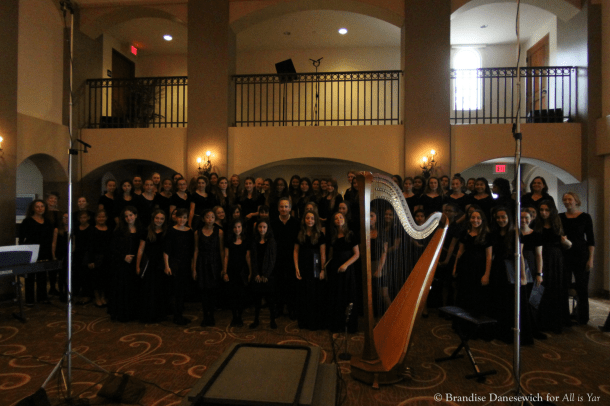 James Conlon and Alison Bjorkedal with middle school chorus