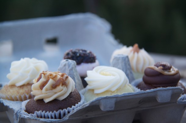 A cupcake tasting six-pack from Enjoy Cupcakes