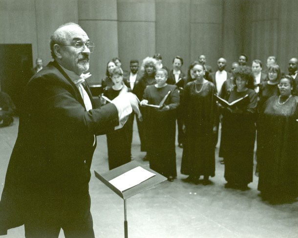 Paul Salamunovich conducting chorale