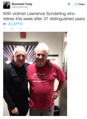 Bramwell Tovey and Lawrence Sonderling on Twitter